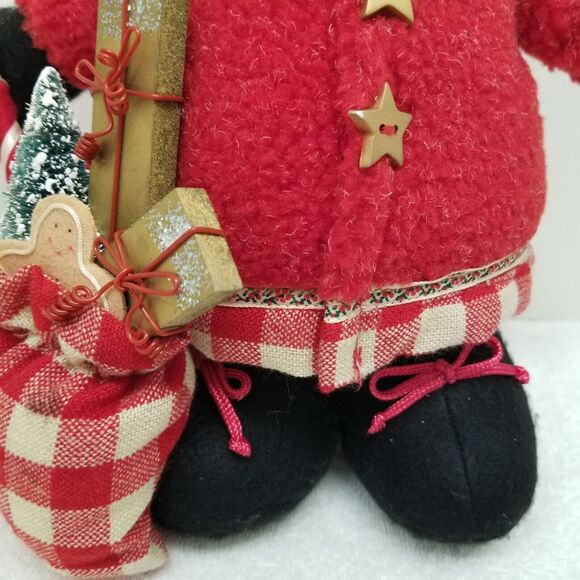 Russ Judy Lynn Collection Stuffed Santa Claus Winter's Country Home12" - Picture 2 of 16